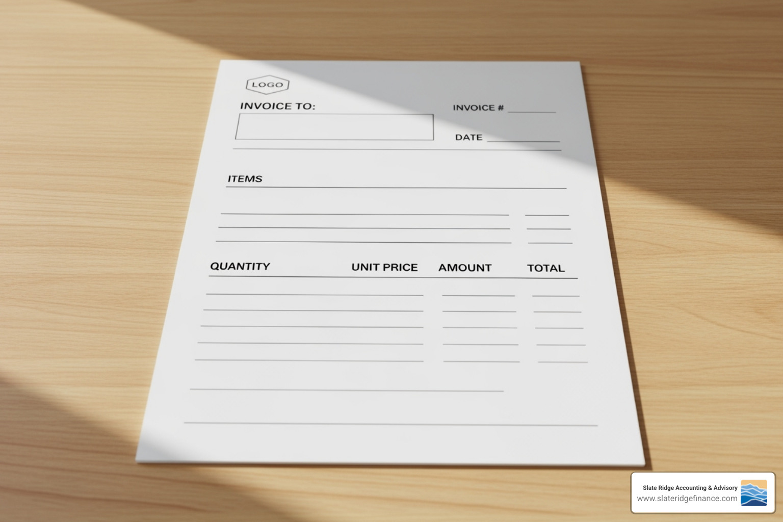 Professional, clear invoice template - tips for managing small business accounts receivable and payable Professional, clear invoice template - tips for managing small business accounts receivable and payable