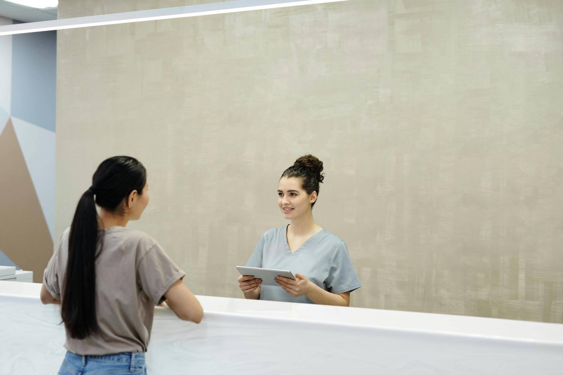 Service based business working with customers